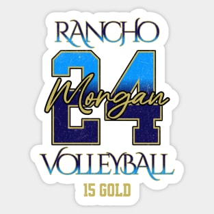 Morgan #24 Rancho VB (15 Gold) - White Sticker